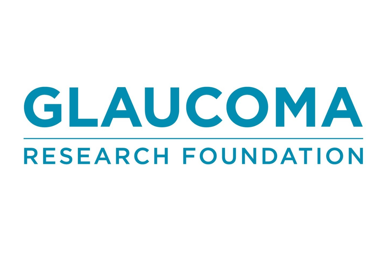Logo of the glaucoma research foundation, recipient of the 2021 H. Dunbar Hoskins International Innovations Award.