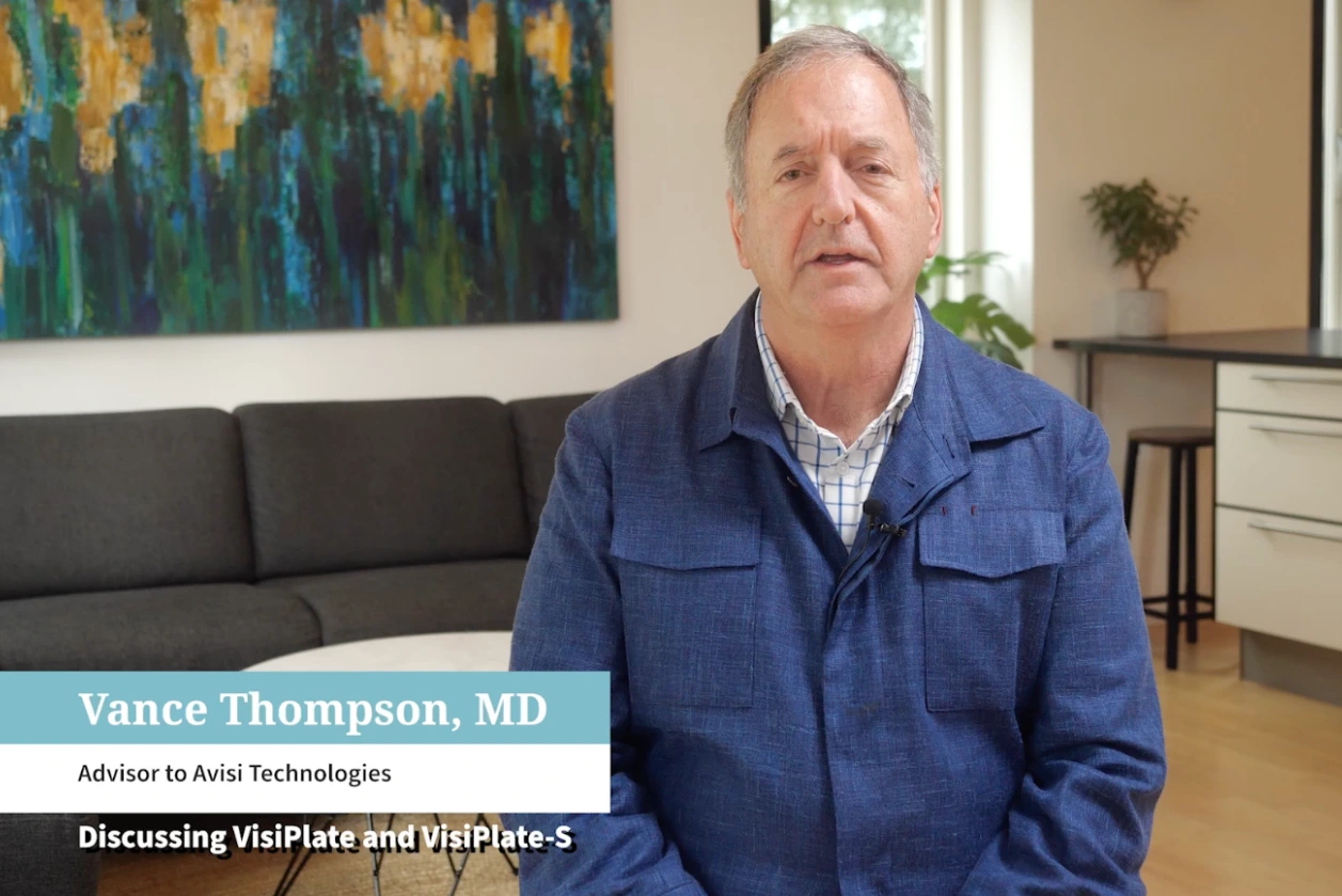 ASCRS President Reviews Avisi’s New VisiPlate-S and VisiPlate Device Technology